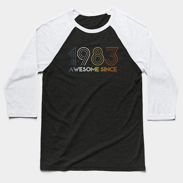 Awesome since 1983 40 years old Baseball T-Shirt by hoopoe